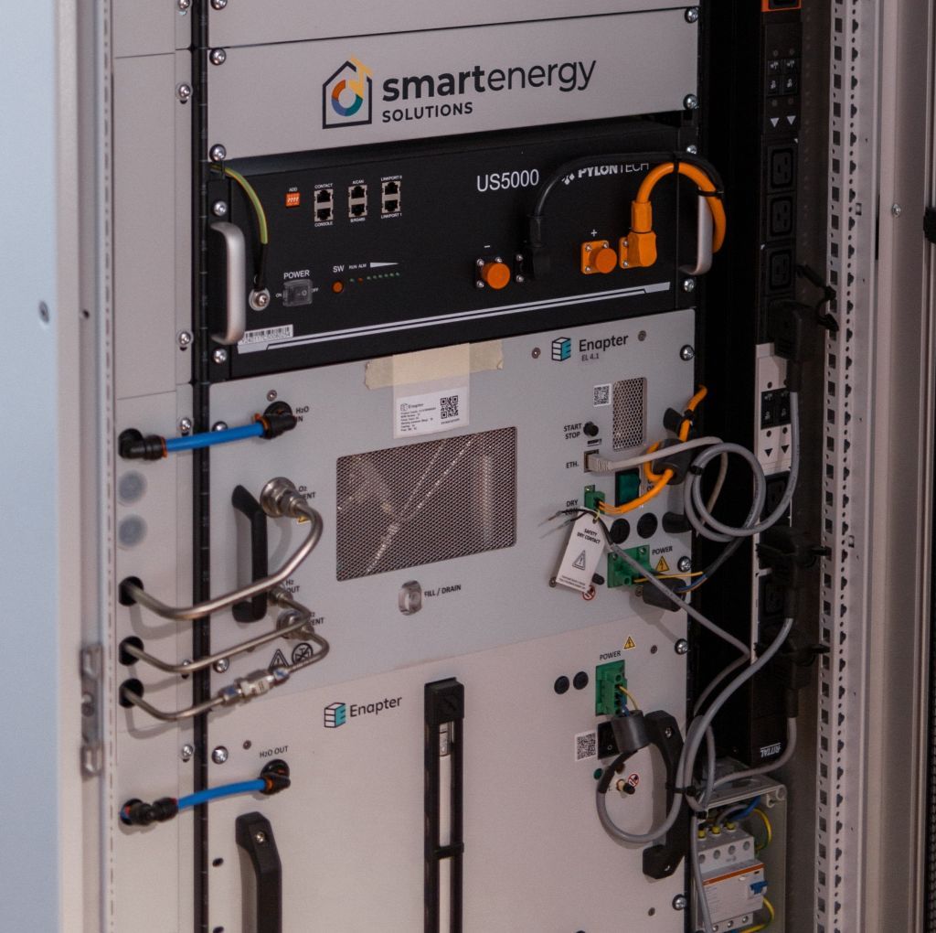 Elektrolysemodul in einem Technikschrank